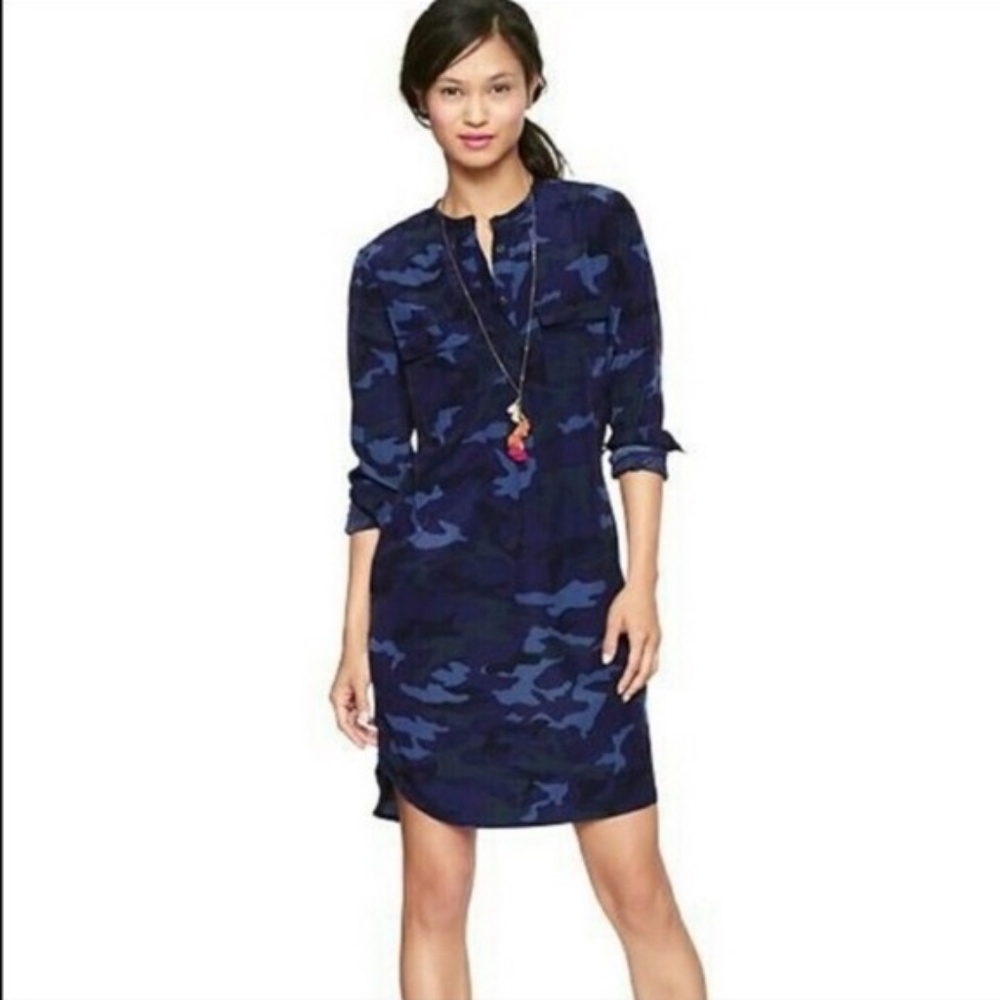 Gap Camo Shirtdress NWOT